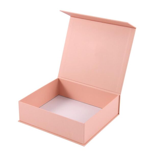 Professional Custom Magnet Folding Paper Flat Pack Box Luxury pink Magnetic Gift Box With Magnet Closure - 画像 5