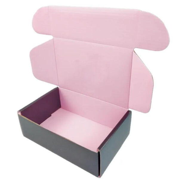 Wholesale Custom Logo Printed Unique Plain Corrugated Shipping Boxes Cardboard Skincare Mailer Clothing Packing Box - 画像 2