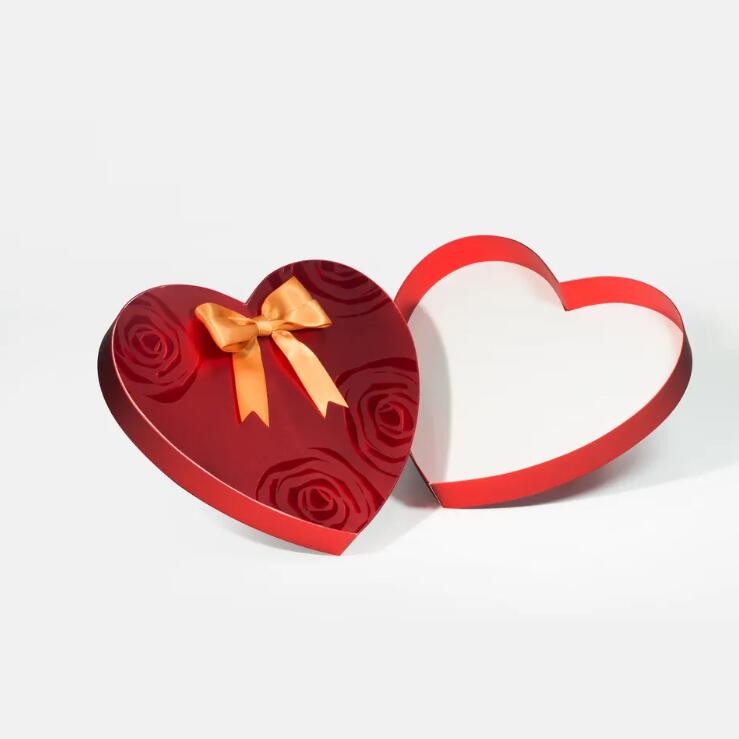 Luxury Gift Packaging Customised Valentine Day Heart Shaped Packaging Chocolate Flower Gift Boxes - Image 2