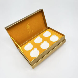 Custom Full Color Printing Luxury Black Rigid Paper Box Gift Packaging with Magnetic Flap Cosmetic Box