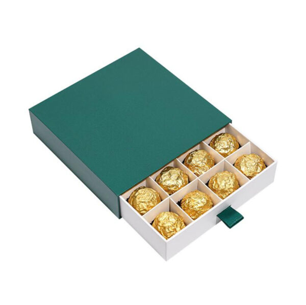 High-End Atmosphere Choice Paper Packaging Chocolate Gift Book Shaped Boxes With Dividers - صورة 4
