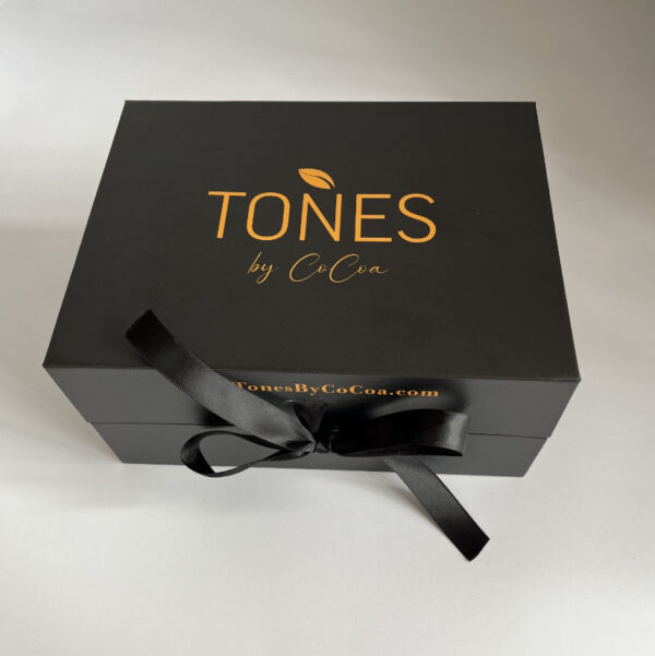 Luxury  Glitter Paper Large Black Flip Open Foldable Wig Gift Box Hair Extension Packaging Box With Ribbon Closure - 画像 3
