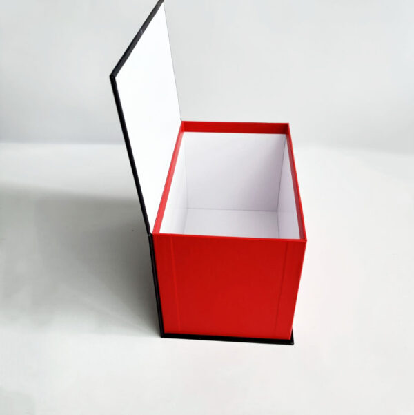 Custom Colorful Magnetic Closure Folding Paper Gift Box for Clothes Cosmetics Packaging with Ribbon - 画像 4