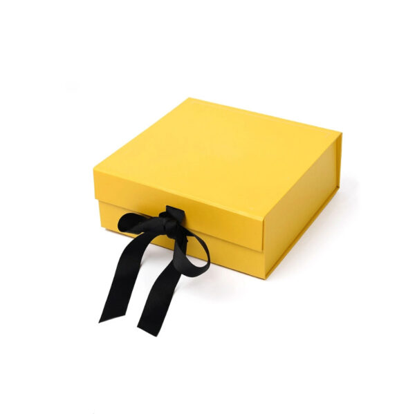 Custom Luxury Matt Black Package Folding Paper Box Magnetic Foldable Gift Box with Magnetic Lid - Image 5