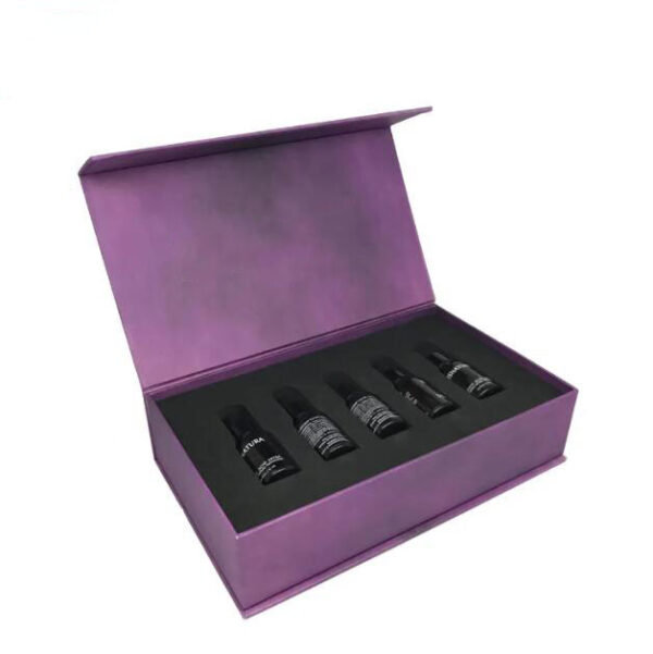 Luxury Custom Full Coior Cardboard Magnetic Cosmetics Essential Oil Set Packaging Box - 画像 2
