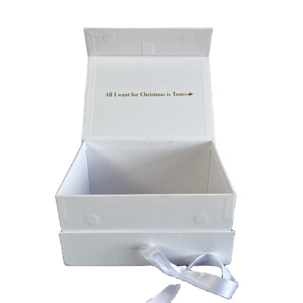 Custom logo Folding Gift Box Shoes Packing Luxury Magnetic Box with Ribbon Gift Box - 영상 2