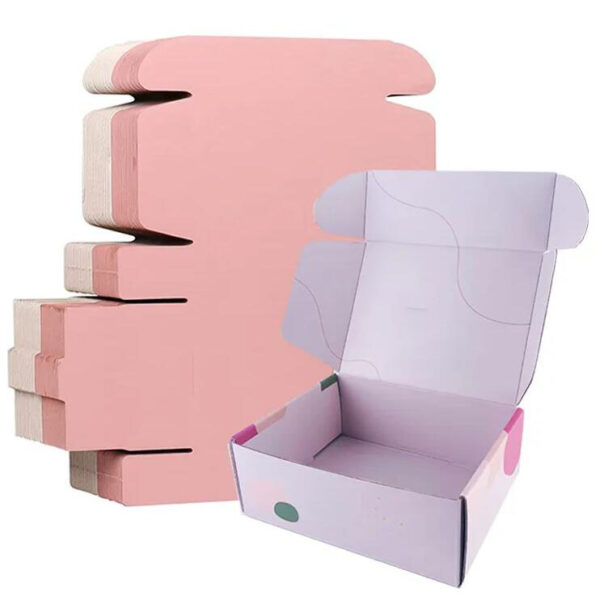 Custom Fashion Trend Gift Paper Package Mailer Box for Clothes Kraft Corrugated Packaging Box - 画像 5