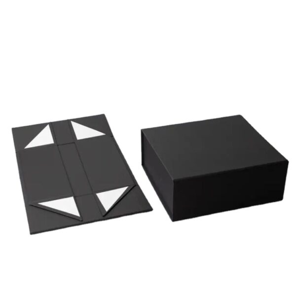 High-grade Rigid Cardboard Gift Box Packaging Custom Design Magnetic Clamshell Paper Box - Imagem 2