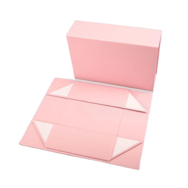 High Quality Custom Folding Paper Magnetic Black Clothing Gift Box - 画像 3