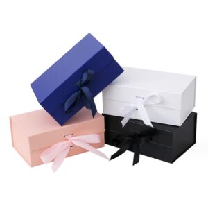 Flap Lid Packaging Cardboard Bespoke Custom Luxury Folding Boxes Magnetic Closure Gift Box