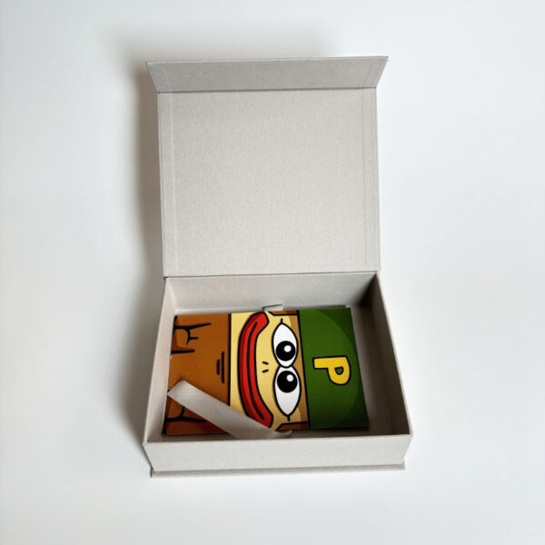 Custom Beautiful White Linen USB Box Photo Storage Box - 画像 4