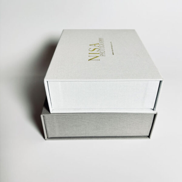 Custom Exquisite Linen 4x6inch 5x7inch Photo Print Box for Photographers Gift Box with USB Slot - 画像 5