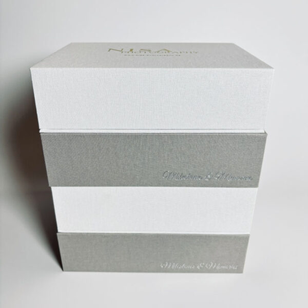 Custom Exquisite Linen 4x6inch 5x7inch Photo Print Box for Photographers Gift Box with USB Slot - 画像 6