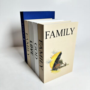 Custom Modern Fake Book Storage Box Linen Faux Books for Bookshelf Decoration Coffee Table Book