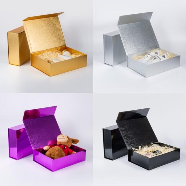 Wholesale Custom Color Foil Stamping logo Printing Christmas eve Magnetism Gift Packaging Boxes - 画像 5
