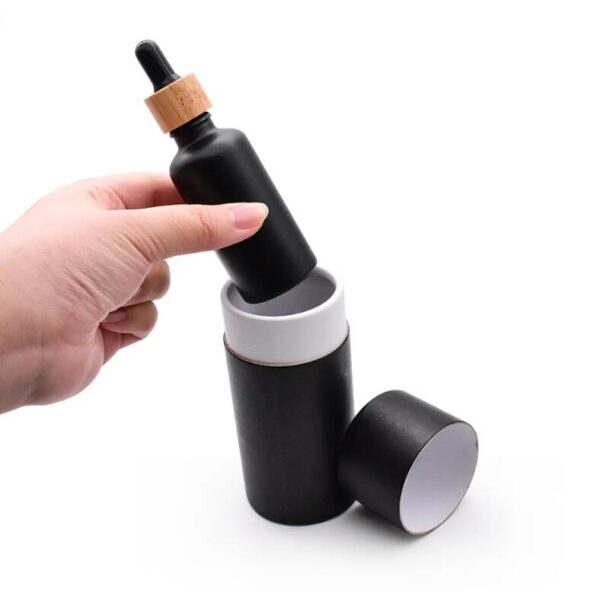 Customized Exquisite Paper Can Aromatherapy Essential Oils Round Carton Gift Box Lip Balm Tube Paper Tube - 画像 3