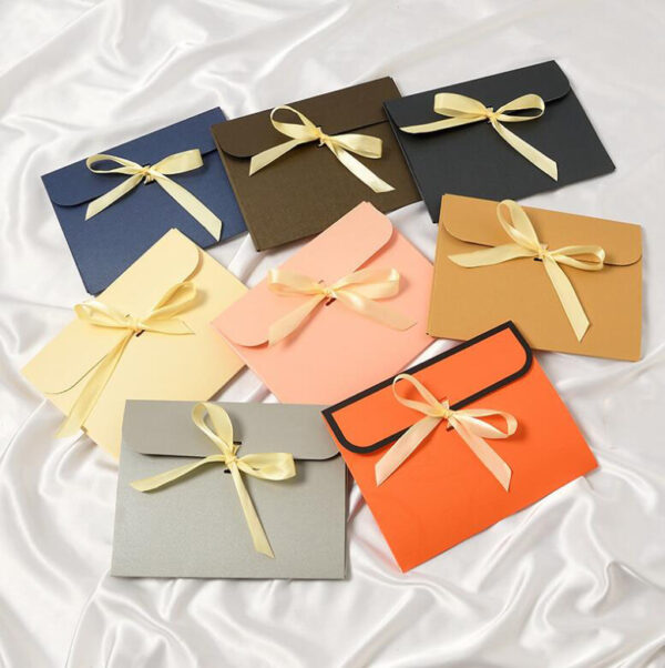 Wholesale Custom Luxury Kraft Silk Scarf Gift Paper Boxes Cardboard Foldable Envelope for Packing Box - 画像 3