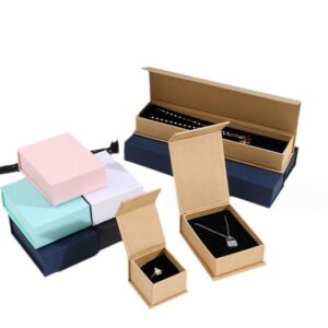 Custom Private Label Travel Valentines Day Small Slide Empty Kraft Paper Jewelry Gift Box Packaging