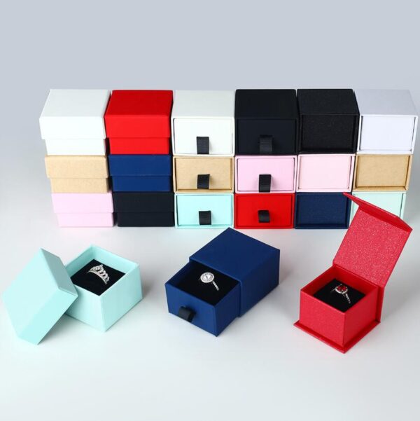 Custom Private Label Travel Valentines Day Small Slide Empty Kraft Paper Jewelry Gift Box Packaging - Image 6