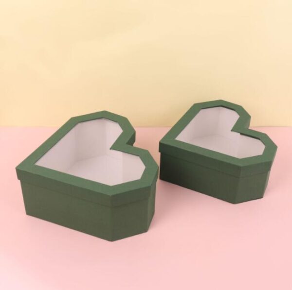 Lovely Windowed Hardboard Heart-shaped Gift Box Chocolate Candy Paper Packaging Box - 画像 5