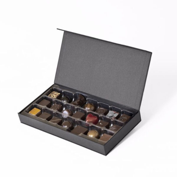 Custom Book Shape Magnetic Closure Luxury Chocolate Packaging Box Rigid Paper Boxes