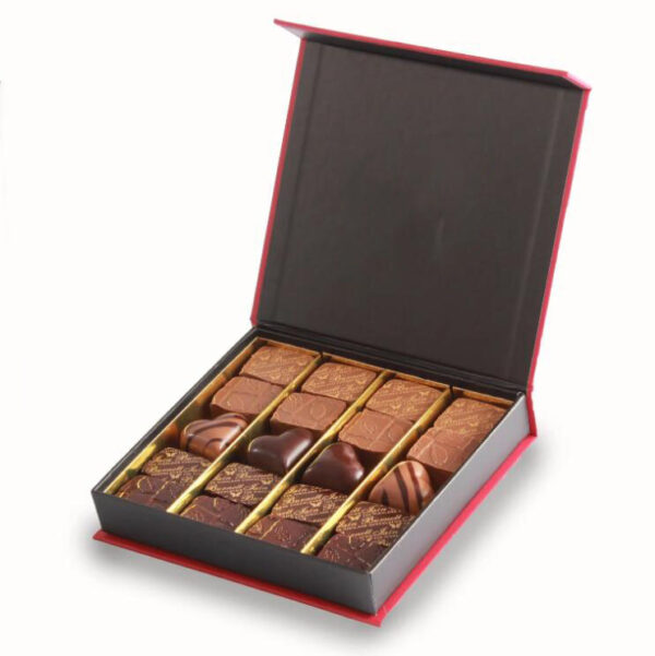 Custom Book Shape Magnetic Closure Luxury Chocolate Packaging Box Rigid Paper Boxes - 画像 2