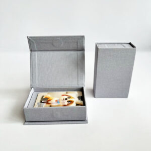 Custom Printed Full Color Luxury Bank Visa Credit Gift Card Box Two Metal Gift Cards Packaging Box