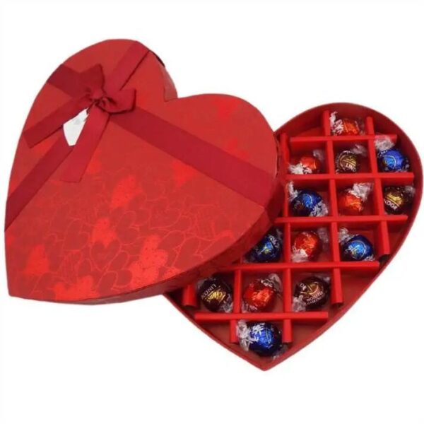 Chocolate Gift Packaging Custom Valentine Candy Boxes Heart Shaped Chocolate Flower Gift Boxes - 画像 4