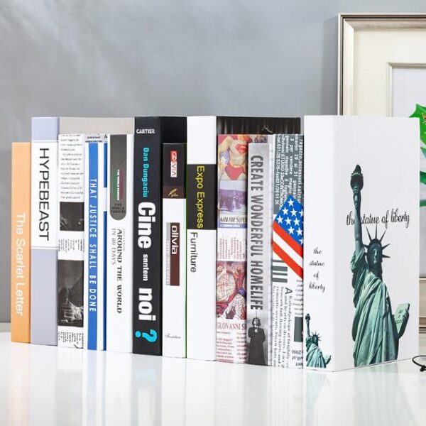 Cardboard Book Decoration Simulation Box Photo Model Living Room Office Decoration Book - Image 3