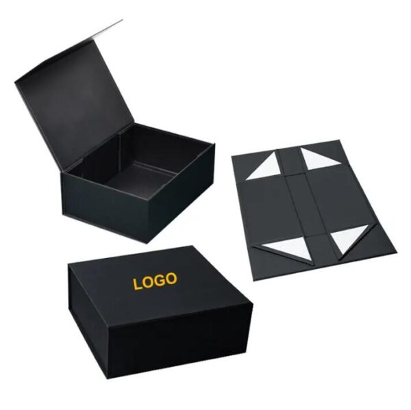Luxury Custom  Wholesale Big Folding Box Folding Packaging Gift Box Foldable Shoe Box - 画像 2