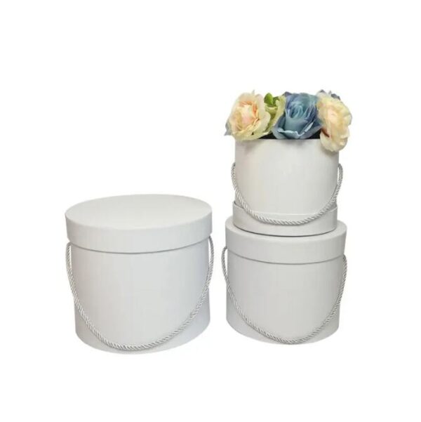 Luxurious Style Cardboard Paper Floral Roses Gift Boxes Round Paper Flower Box for Flowers - 画像 2