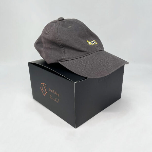 Custom Logo Rigid Cardboard Collapsible Black Folding Magnetic Hat Box Packaging Baseball Cap Gift Box - Imagem 5