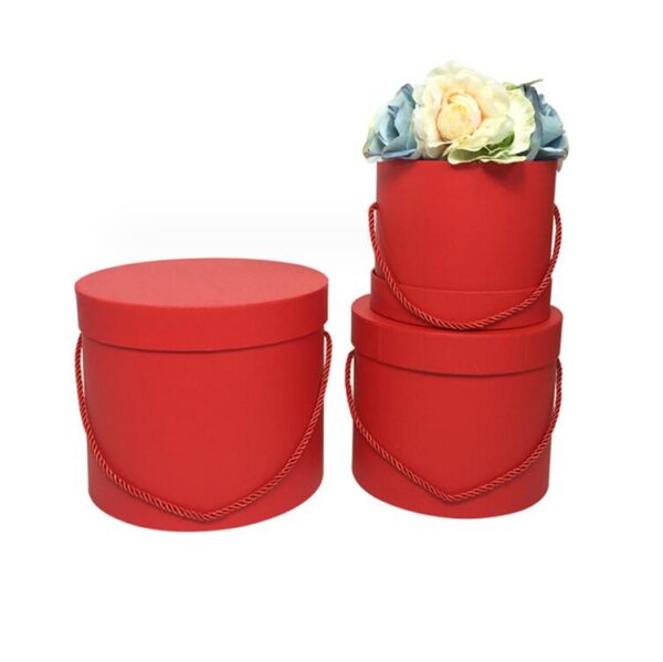 Custom Suede Rose Boxes Packaging Cardboard for Preserved Flower Set Rigid Round Paper Flower Gift Box - Изображение 2