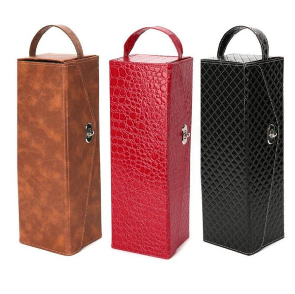 Custom Luxury Black Single Wine Glass Bottle Gift Packaging Magnetic Boxes - Image 3