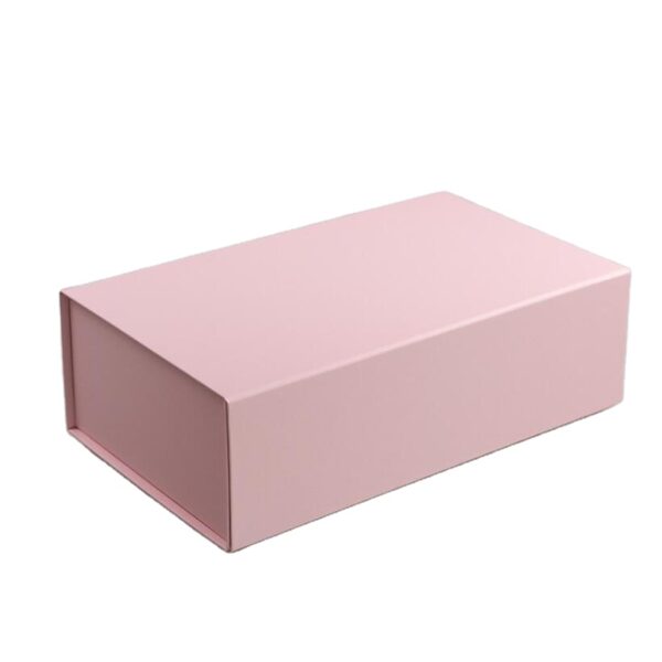 Luxury Custom pink Paper Cardboard Rigid Magnetic Closure Garment Clothing Cosmetics Packaging Folding Gift Box - صورة 2