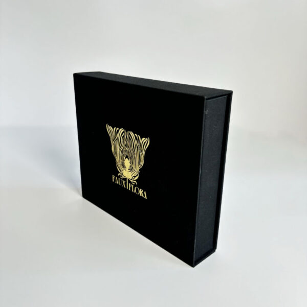 Factory Outlet Custom Printing Logo Hardbound Linen Fabric Magnetic Gift Box With EVA Foam