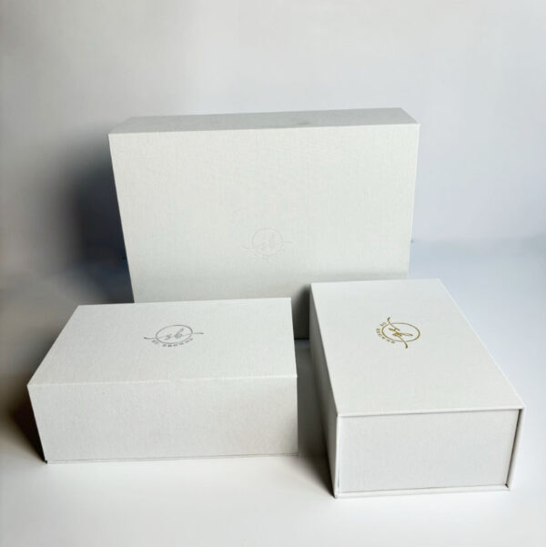 Factory Outlet Custom Printing Logo Hardbound Linen Fabric Magnetic Gift Box With EVA Foam - Изображение 6