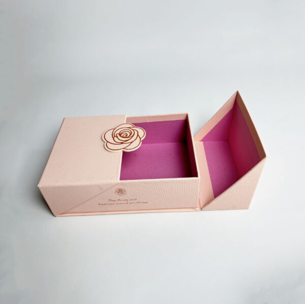 Custom Fashion Magnetic 2 Two Piece Side Open Double Door Gift Packaging Box With Logo for Boutique