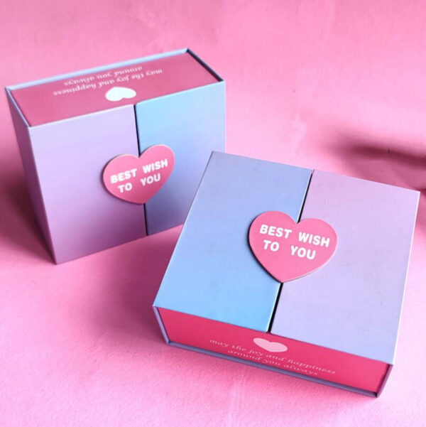 Custom Fashion Magnetic 2 Two Piece Side Open Double Door Gift Packaging Box With Logo for Boutique - Image 6