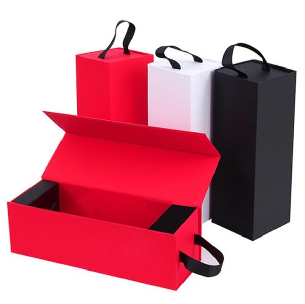 Custom Logo Premium Portable Gift Box Luxury Cardboard Paper Gift Wig Hair Extension Magnetic Packaging Box - 영상 6