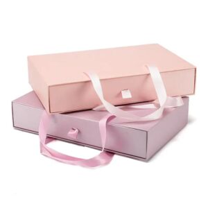 Luxury Customized Wedding Dress Packaging Box Large Rigid Cardboard Portable Jacket Gift Wedding Dress Packaging Box