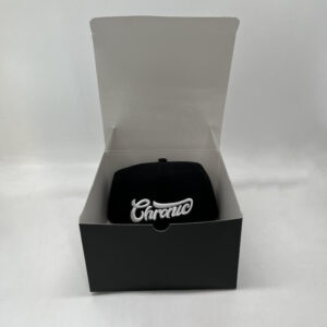 Black Large Baseball Cap Packaging Gift Boxes Wholesale Custom Logo Hat Packaging Box
