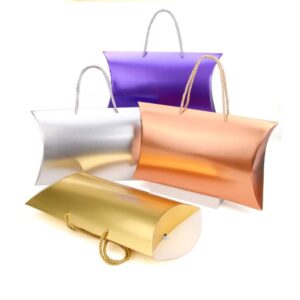 Wholesale Luxury Customize logo Hair Wig Paper Packaging Bags with Handles