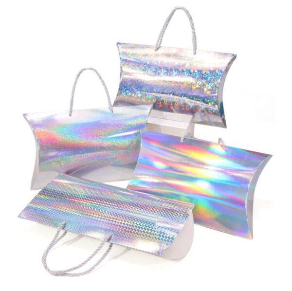 Wholesale Luxury Customize logo Hair Wig Paper Packaging Bags with Handles - Bild 5