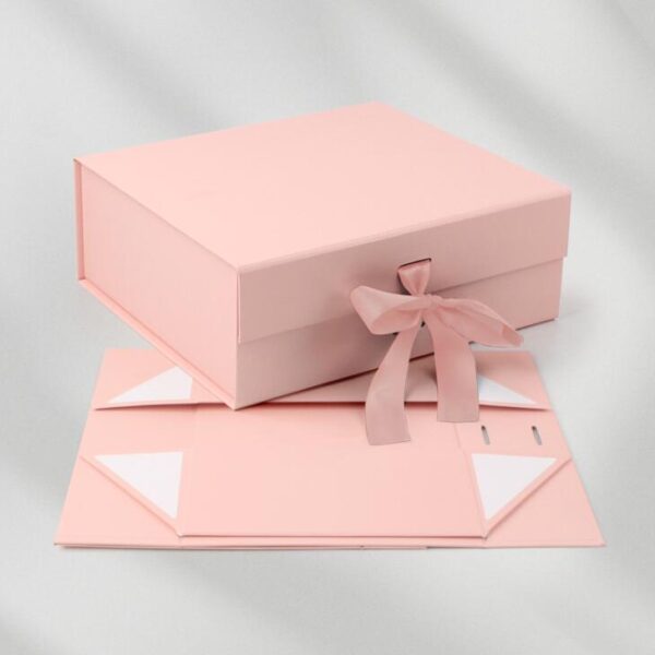 Custom Luxury Elegant Cardboard Fold Clamshell Gift Box With Rope Handle for Clothing Shoes Hair Gift Box - 画像 2