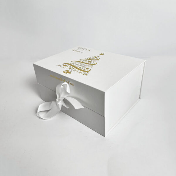 Custom Luxury Elegant Cardboard Fold Clamshell Gift Box With Rope Handle for Clothing Shoes Hair Gift Box - 画像 4