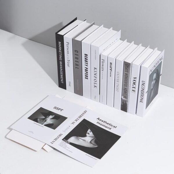 High Quality Custom Modern Luxury Brand Table Home Decor Book Decoration Faux Books Box - Imagem 3