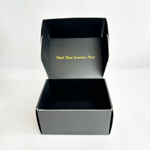 Custom Corrugated Paper Packing Box Black Cnadle Corrugated Box