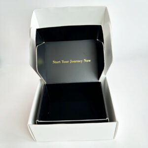 Custom Corrugated Cardboard Paper Packaging Tear Strip Printed Self Sealing Mailer Shipping Gift Box With Logo