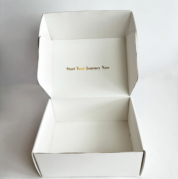 Custom Corrugated Cardboard Paper Packaging Tear Strip Printed Self Sealing Mailer Shipping Gift Box With Logo - 画像 5